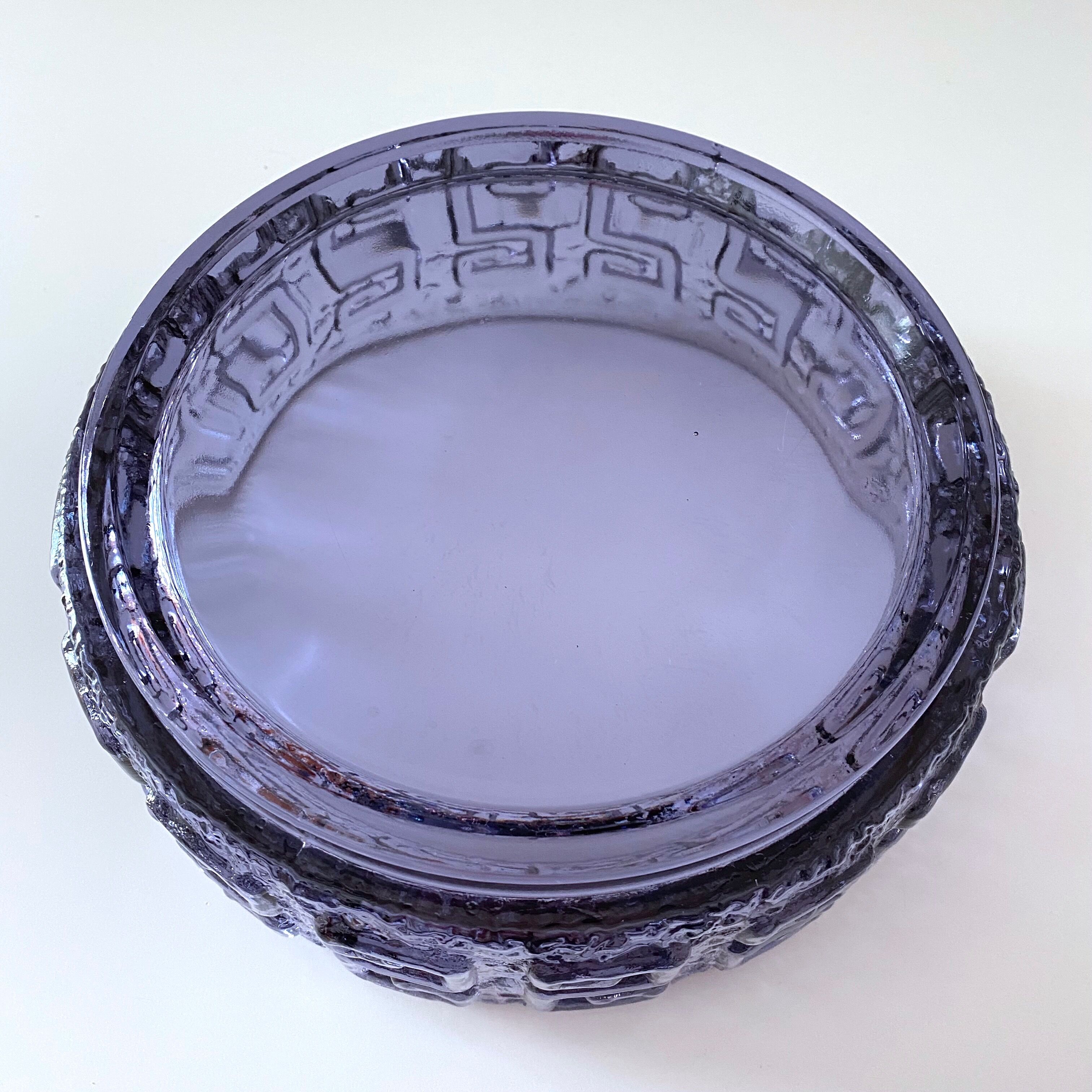 Glass bowl Taalari of Riihimäki glass Finland, scandinavian design