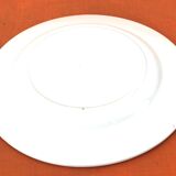 1950s set of 6 cheese/dessert plates, earthenware with gold frieze decoration.