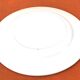1950s set of 6 cheese/dessert plates, earthenware with gold frieze decoration.
