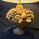 Clay fruit bowl lamp