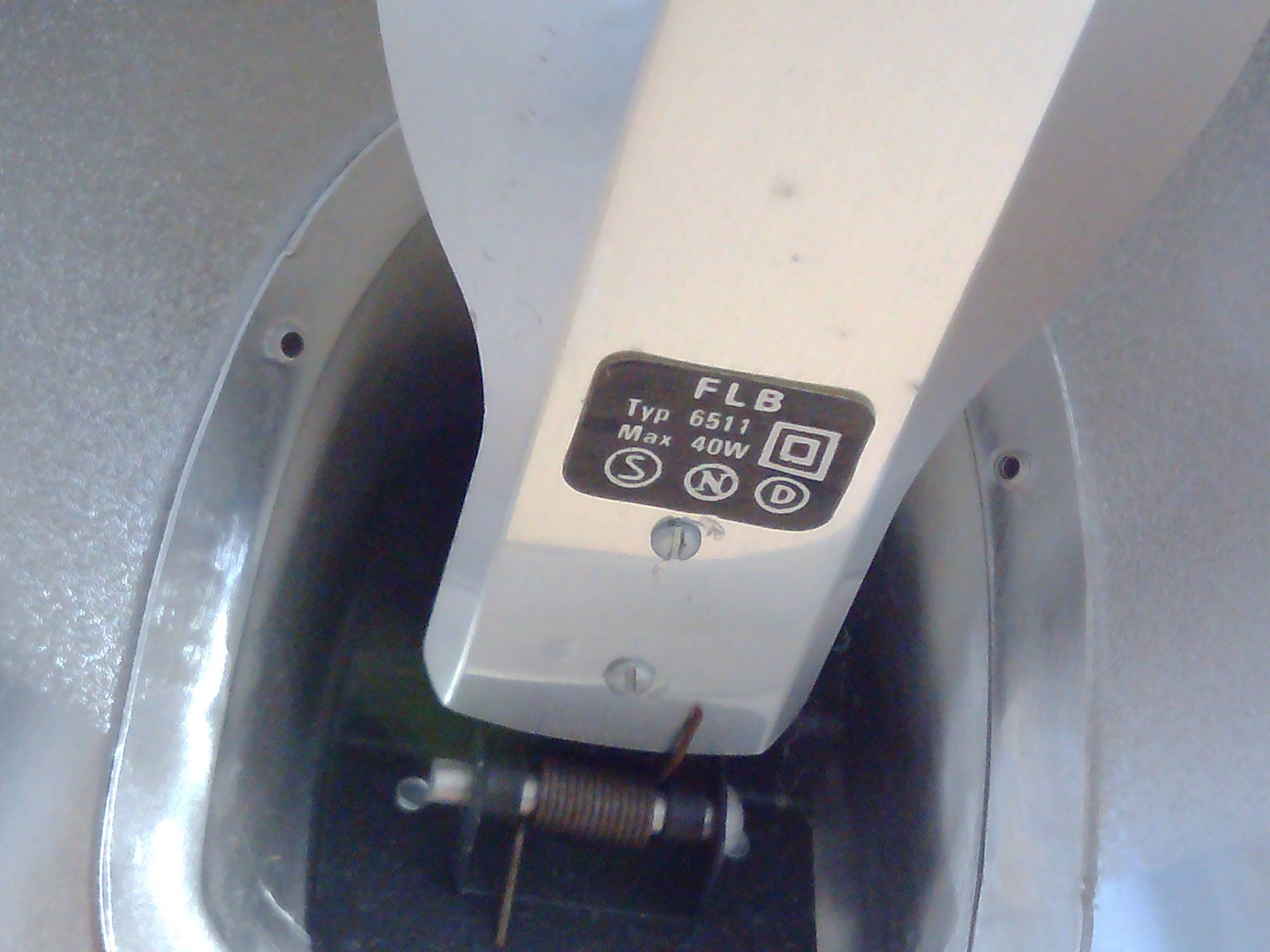 Architect lamp with tablett, Falkenberg Belysning, Sweden. 1960/70's