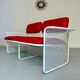 Old 2 seater sofa Italian design from the 70s Talin Vicenza metal per