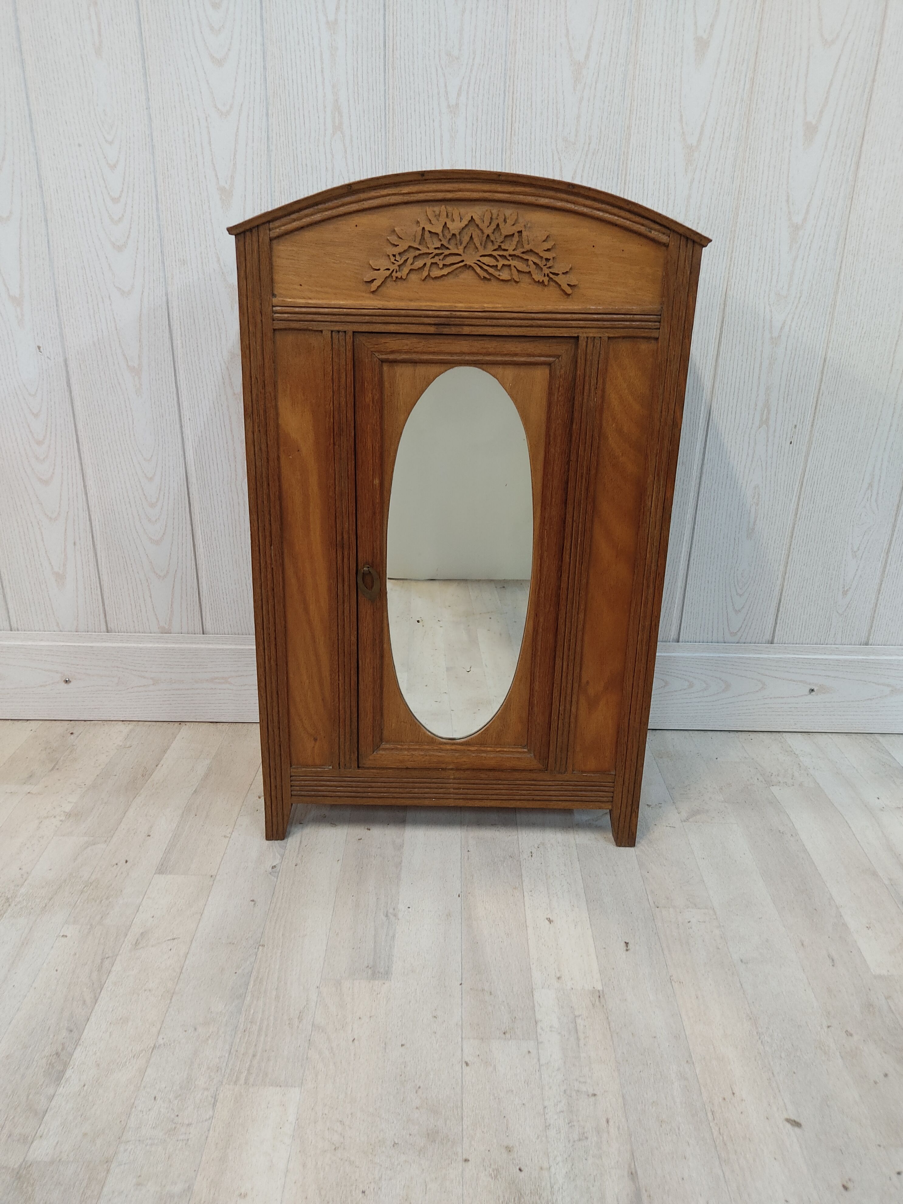 Antique medicine cabinet mirror