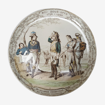 Old talking plate of collection - series Nos Sous-Offs 1790 -1890 n°2