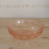 Pink glass bowl
