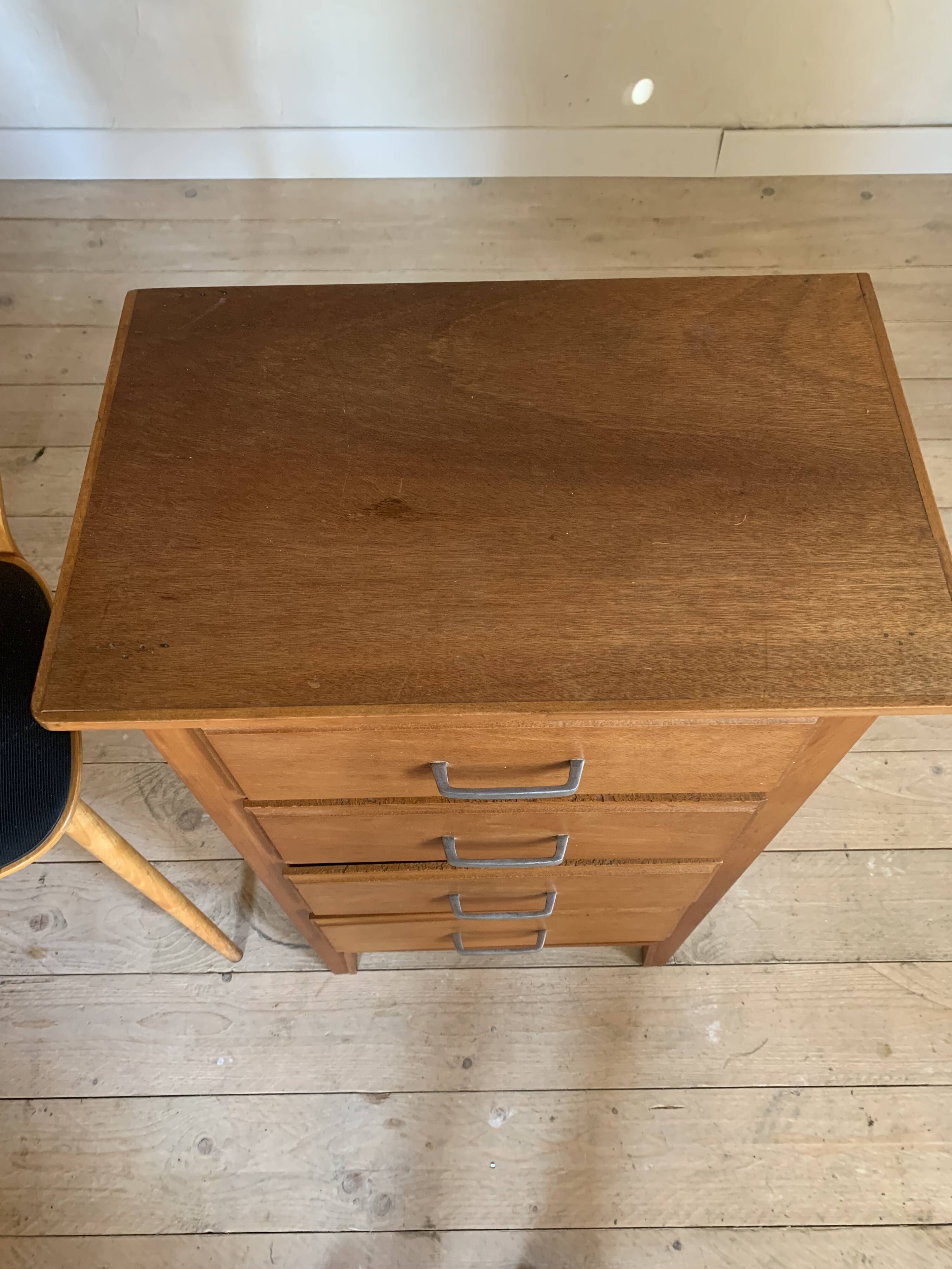 Commode chiffonnier vintage 4 tiroirs