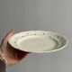 Vintage blue polka dot plate with scalloped edge