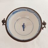 Asian bowl with metal frame imitating bamboo