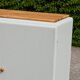 Renovated vintage buffet in Mado style – Celadon Libéron and natural wood – 13