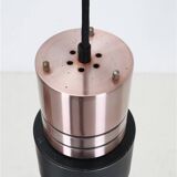 Set of 2 space age pendant lamps / Mid-century Danish modern design / Aluminum / Copper / 1960s / 1970s