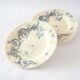 Series of 6 flat plates iron earth