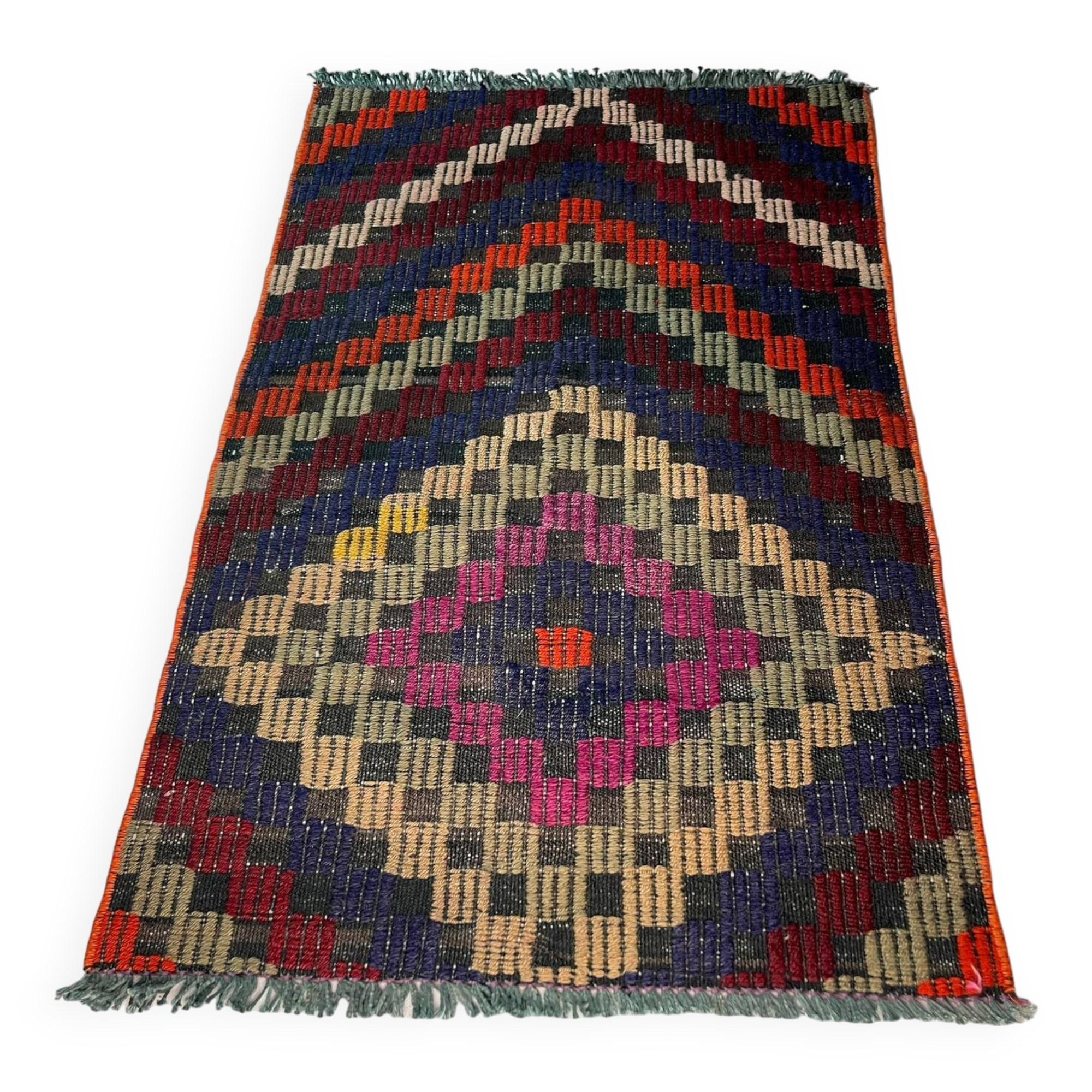 Vintage turkish kilim rug, 95 x 57 cm