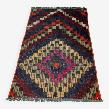 Vintage turkish kilim rug, 95 x 57 cm