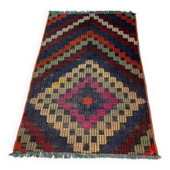 Vintage turkish kilim rug, 95 x 57 cm