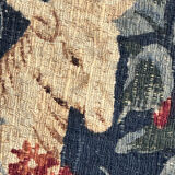 Vintage tapestry hand-screen printed in France