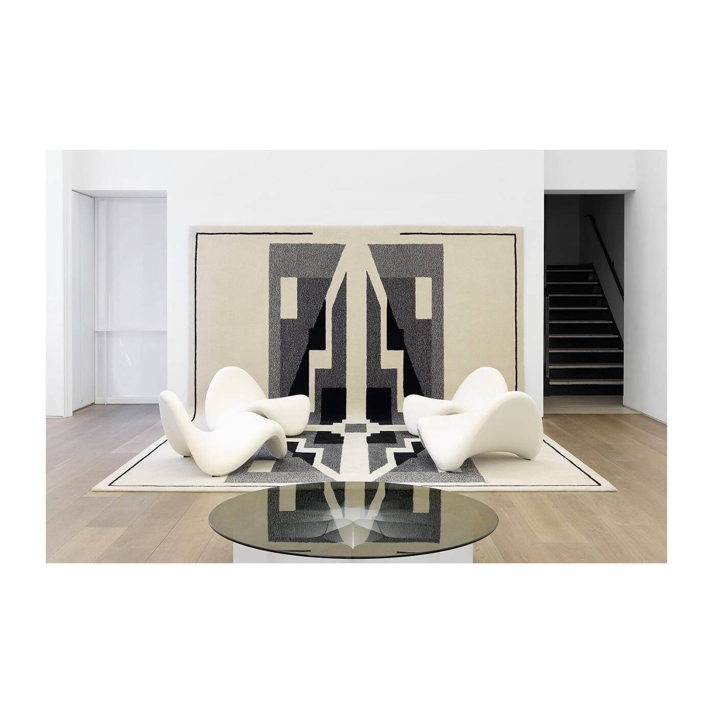 PIERRE PAULIN, 2 ARMCHAIR CHAIRS 557 known as TONGUE, ARTIFORT ED., 1967