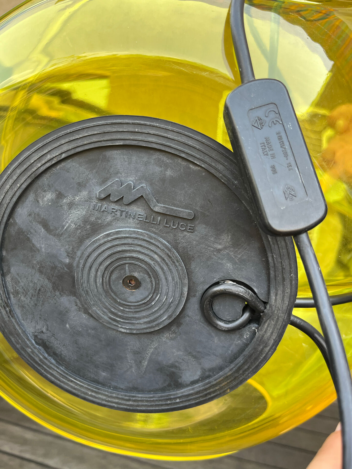 Martinelli Luce lamp from the 1960s Floglia 643