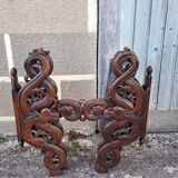 Asian table, mid-height, made of exotic wood.
