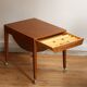 Meuble de couture teck et osier, Severin Hansen, 1950