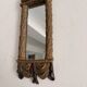 Mirror Witch Trumeau Wall Light Louis XVI Style Vintage Gilded Drapery
