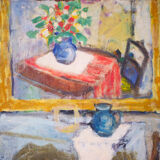 Still life, oil on canvas signed Obodjan