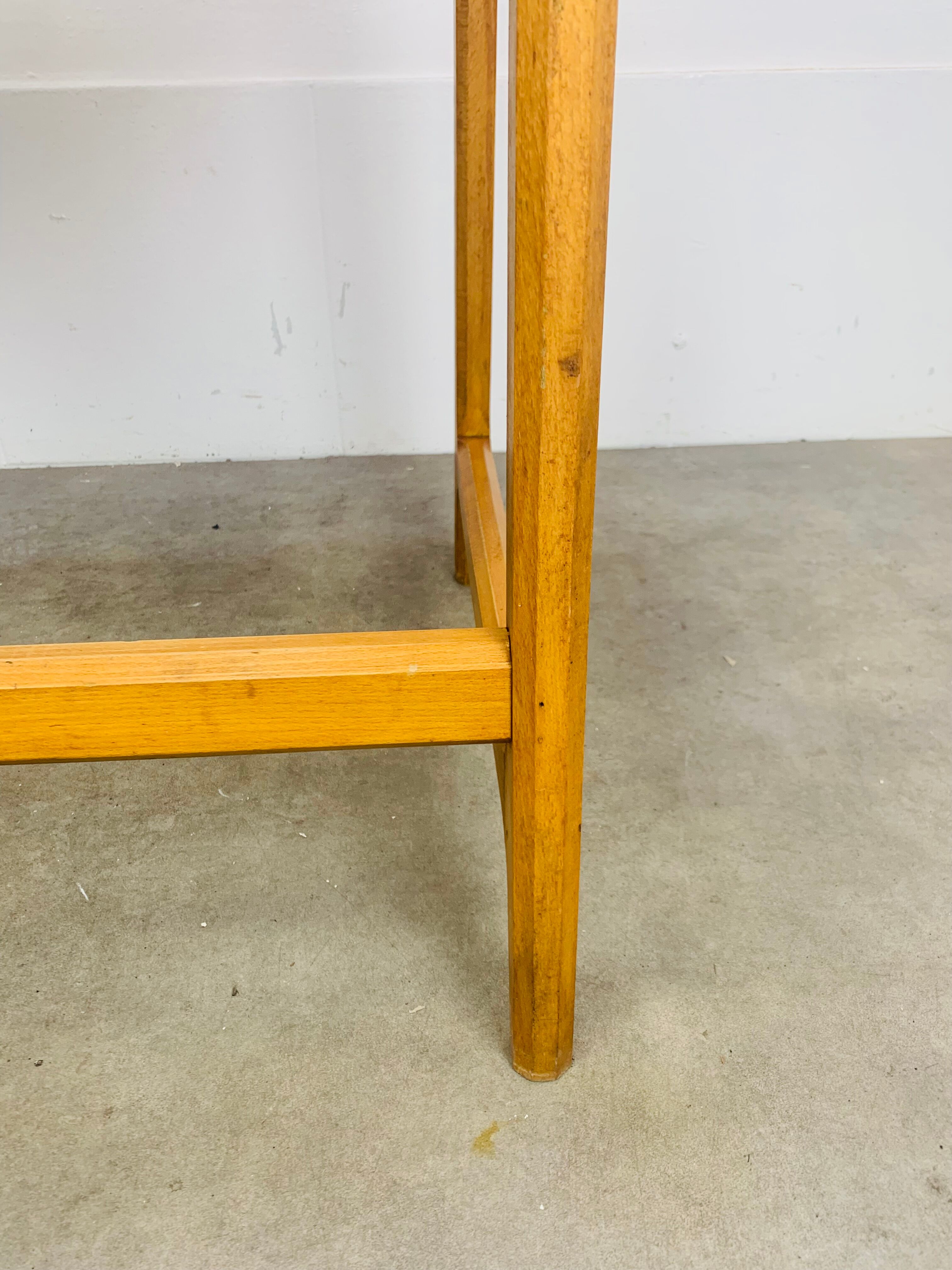1950s wooden desk reconstruction, vintage