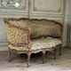 Louis XV carved wood basket seat, 18th century