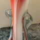 Two vintage ear vases made of Murano glass.