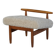Eivind A. Johansen, pouf in oak with lightweight lambswool upholstery for FDB Møbler.