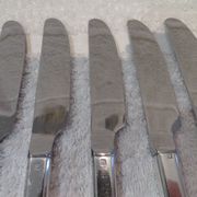 12 Christofle Concorde silver plated dessert knives, 19cm