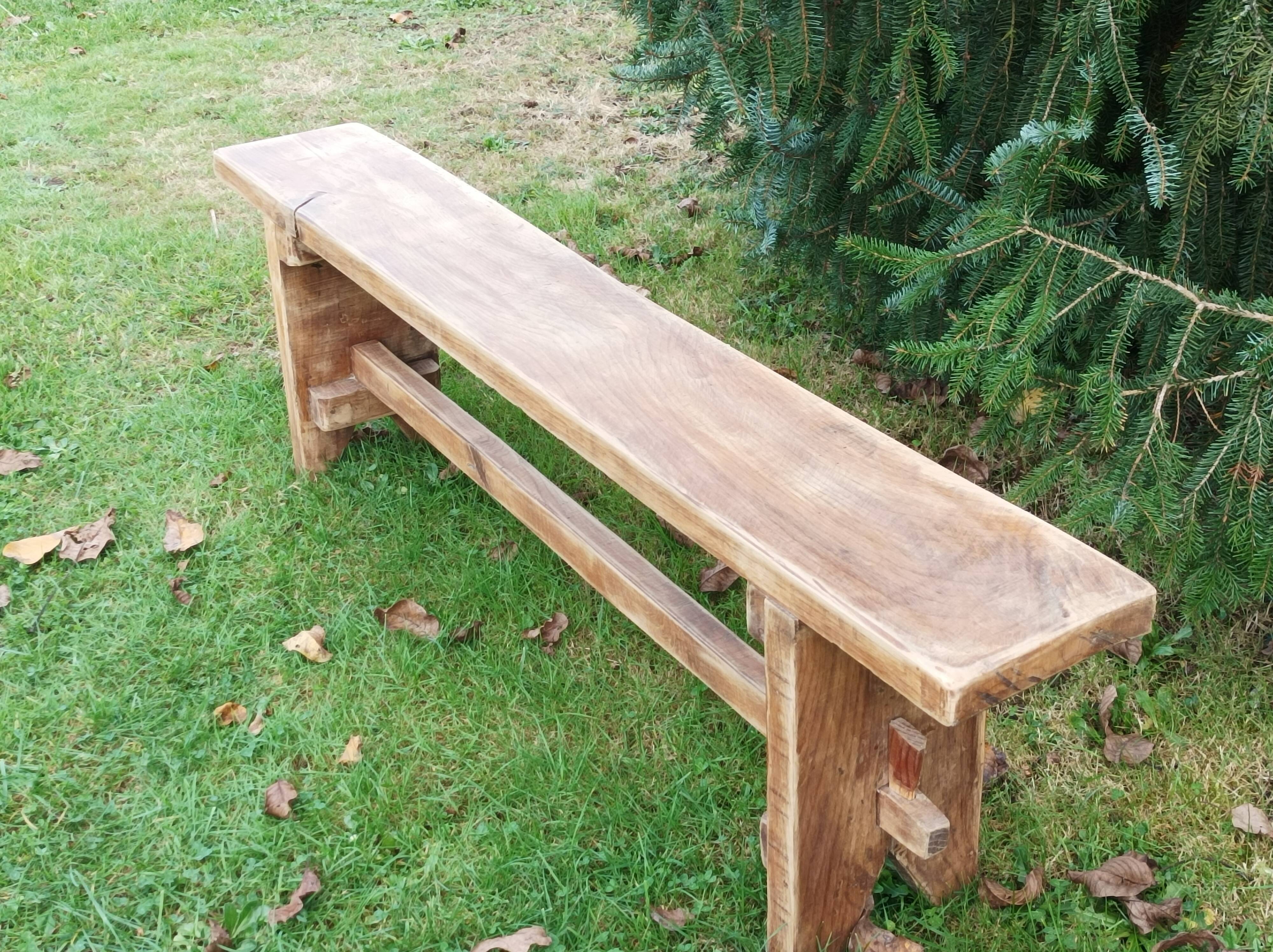 Banc de ferme en chêne
