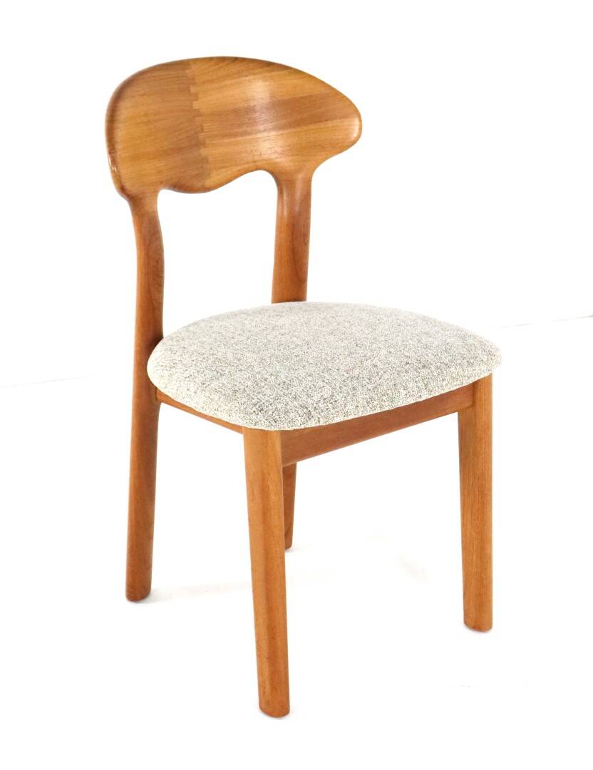 Lot de 6 chaises design danoises Juul Kristensen en teck
