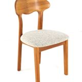 Lot de 6 chaises design danoises Juul Kristensen en teck