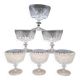 Set 6 coupes mousseux ciselées
