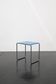 Blue "B9 B" side table by Marcel Breuer / Thonet