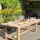 Table de ferme rénovée