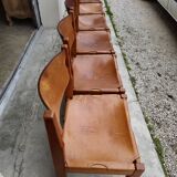 Dining room set table and 6 chairs Maison Regain in Elm