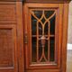 English mahogany glass-fronted buffet