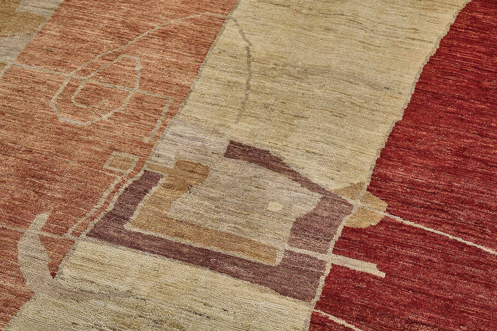 Turkish Handknotted Wool Oushak Rug 185 cm x 271 cm