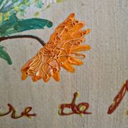 Huile sur toile de jute et chassis