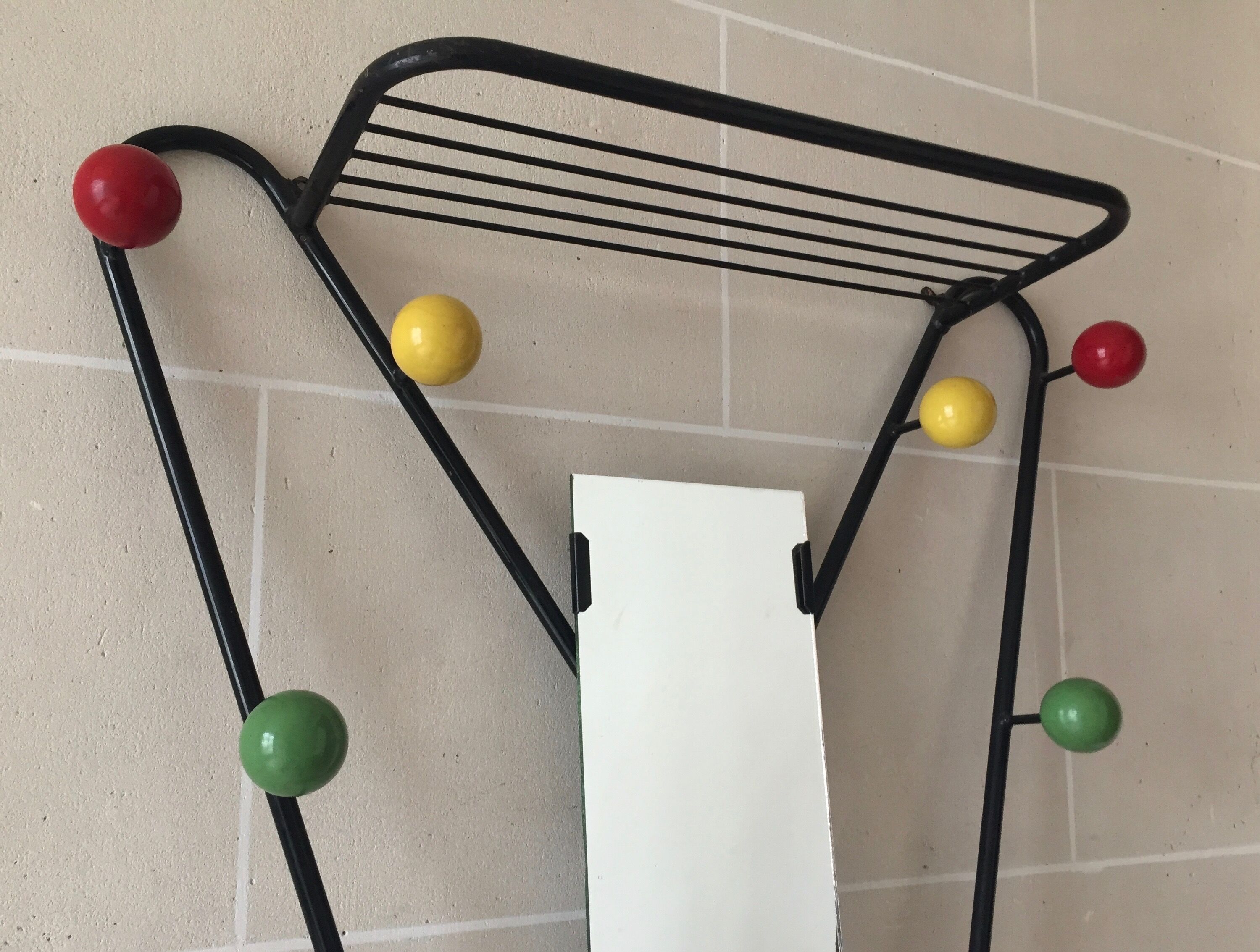 Multicolored ball coat hanger - 50s