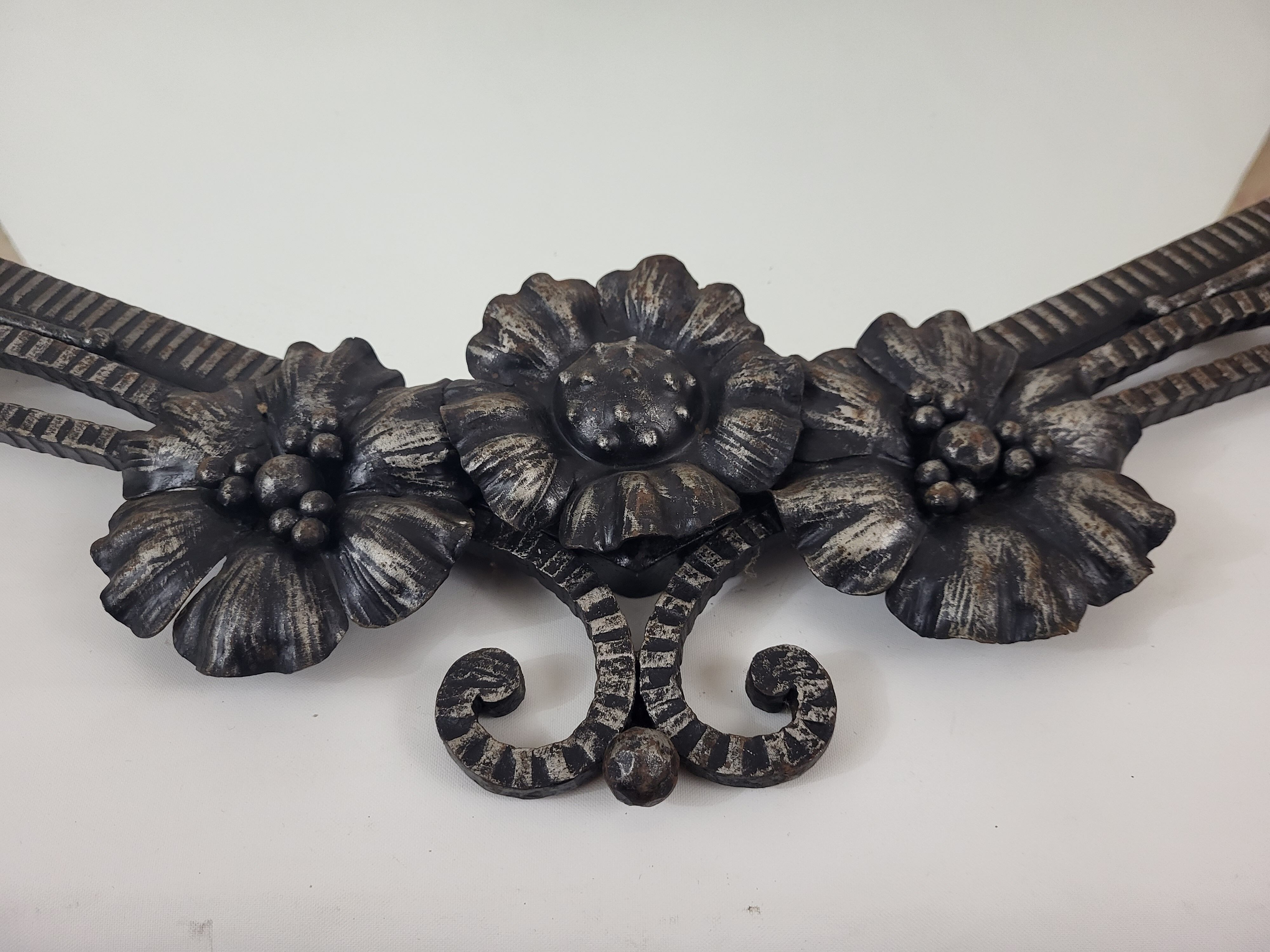 Art deco wrought iron mirror