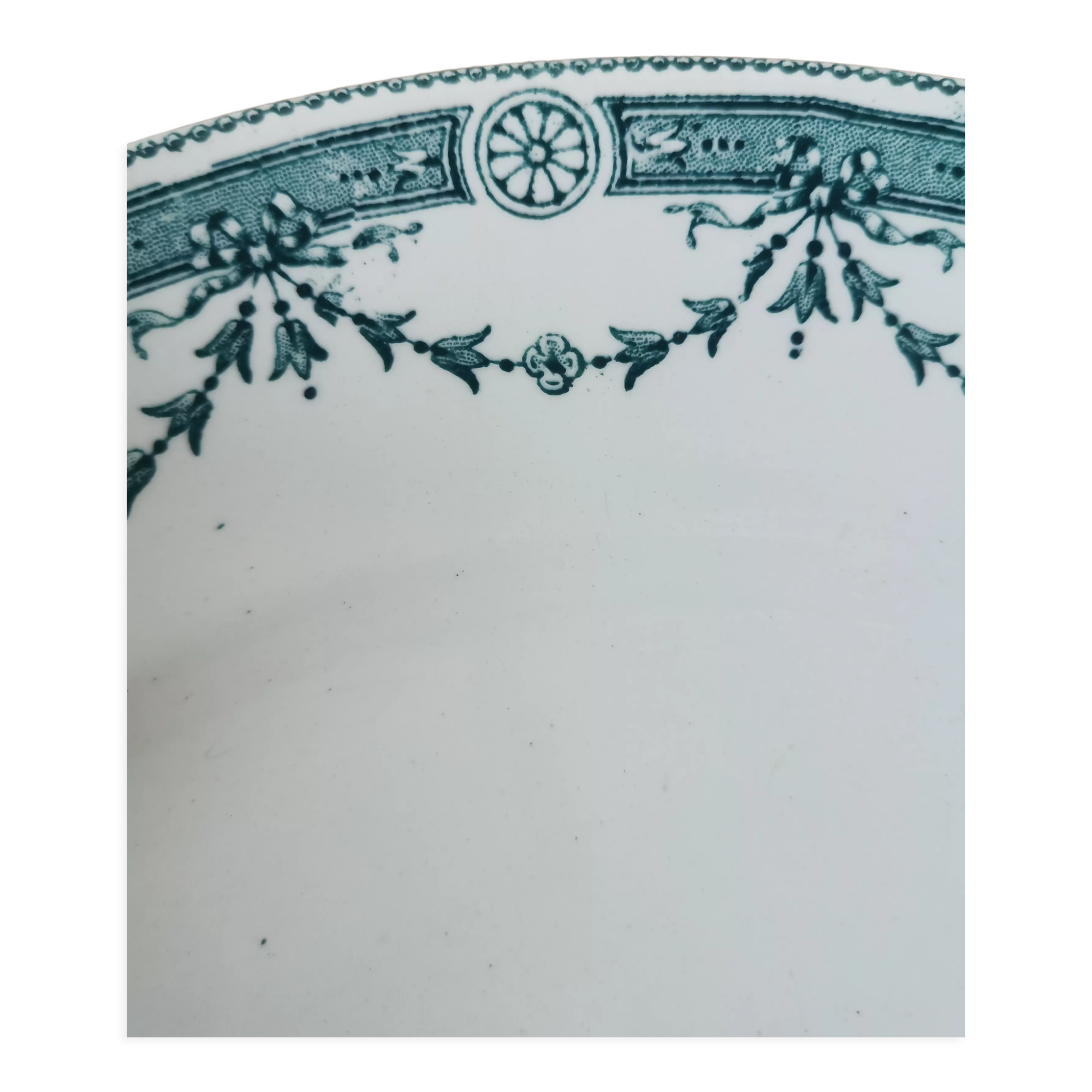 Faience dish Moulin des loups and Hamage