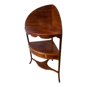 19th century mahogany corner cabinet