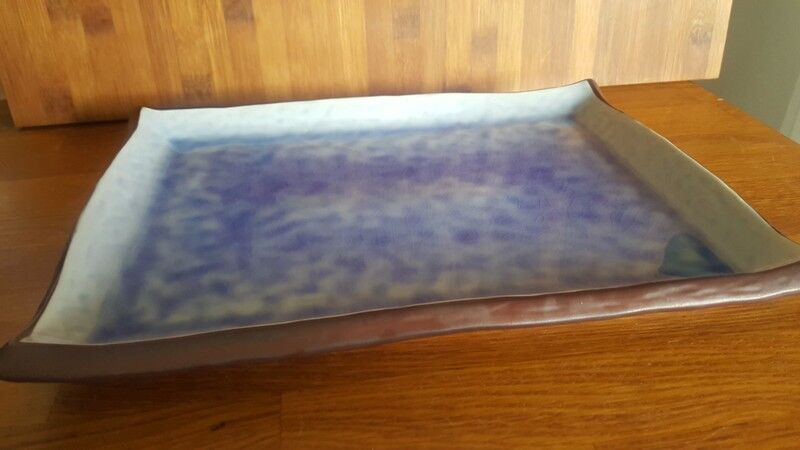 Japanese ceramic dish cracked effect