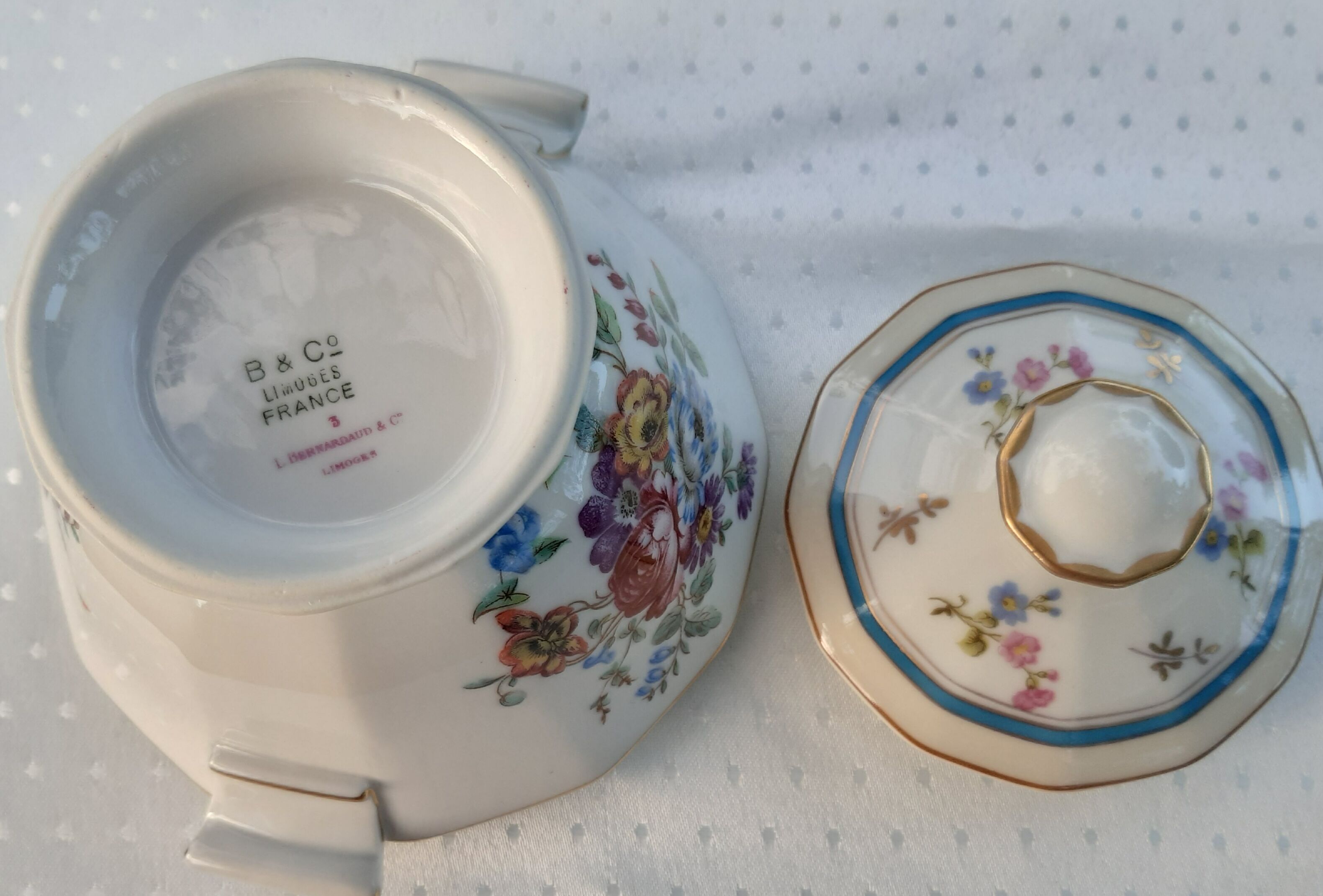 Sugar porcelain from Limoges Bernardaud Art Deco