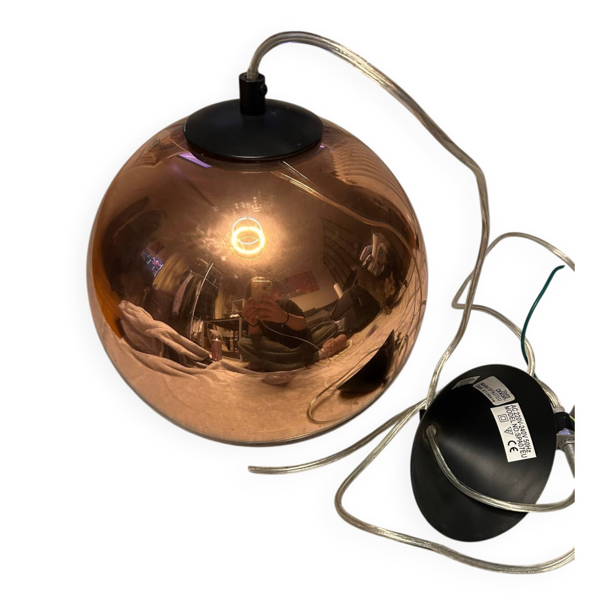 Luminaire plafond Tom Dixon couleur cuivre