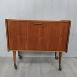 Bar vintage en teck style scandinave