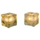 Pair of Cubosfera wall lights by Alessandro Mendini, Italy, 1960s.