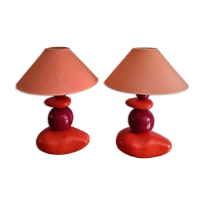 Paire lampes 4 galets